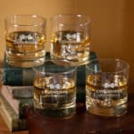 Personalized Groomsmen Rocks Glass Set