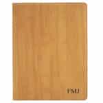 Personalized Leather Portfolio in Bamboo Color