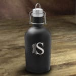 Groomsman modern monogram growler