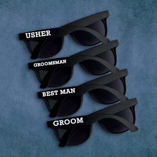 Groom Crew Wedding Day Sunglasses