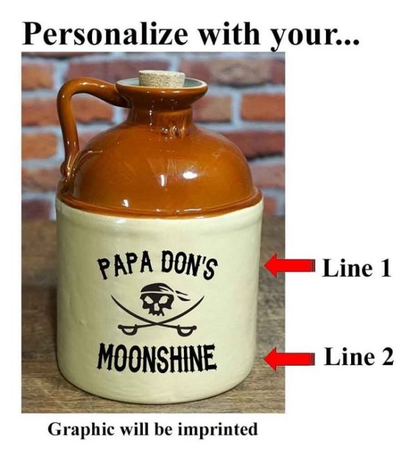 We'll use this guide to personalize your Moonshine Jug