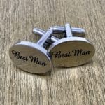 Engraved Best Man Cufflinks