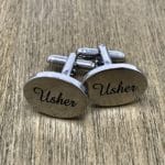 Engraved Usher Cufflinks