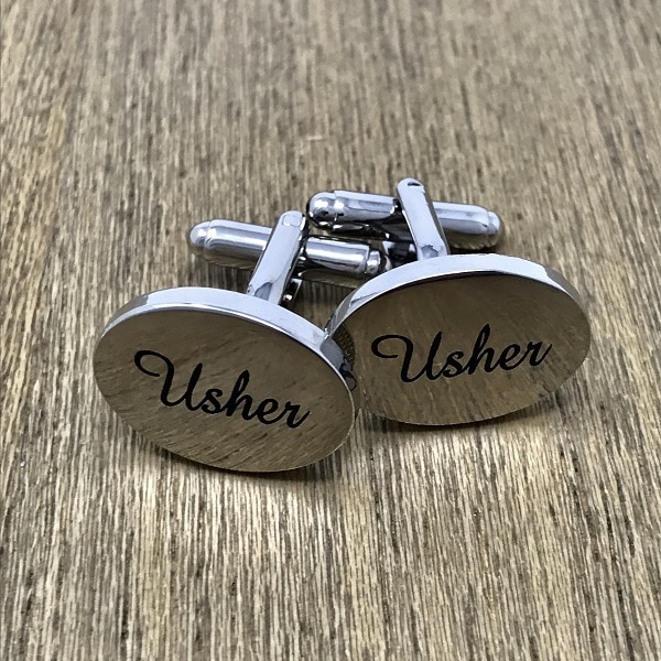 Fruit vegetables Reach out kitchen Engraved Cufflinks for Groomsmen, Best Man, Groom and Wedding Party