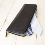 Men's Personalized Black Tie Holder