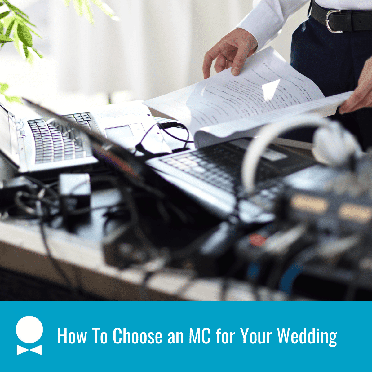 wedding MCs setup