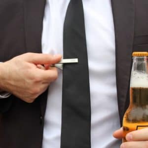 PRYCLIP Bottle Opener Tie Clip for Groomsmen