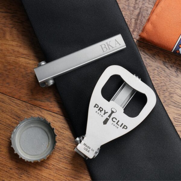 Pryclip Engraved Bottle Opener Tie Clip