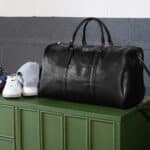 The Maverick Vegan Leather Men's Duffle Bag in Black