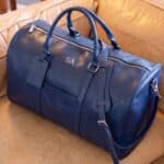 Vegan Duffle Bag - Navy Blue - Couch
