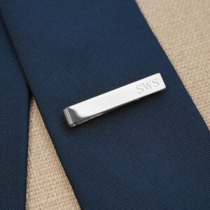 Personalized Silver Tie Clip (Gift Boxed)