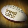 Custom Football Engagement Gift for Groom