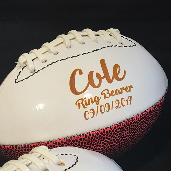 Personalized Football - Custom Name & Logo Composite Leather Ball For Youth & Adults
