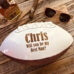 Custom Groomsmen Proposal Football