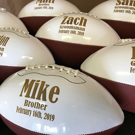 Groomsmen Footballs