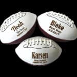 Wedding party custom footballs