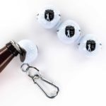 3 Golf Ball 1 Beer Wedge Set - Golfer Shield Design