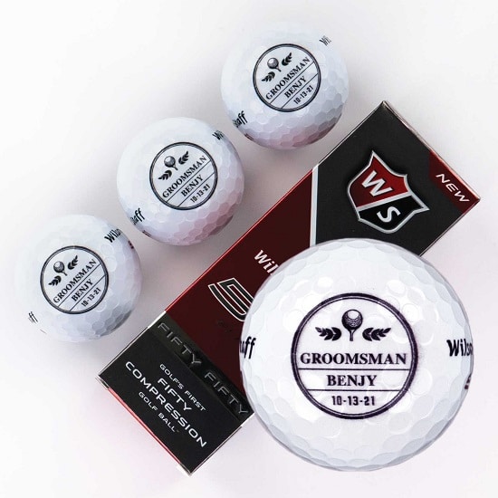 BEST MAN Gift Best Man Gift Ideas Golf Balls, Set of 3, Bridal Party Gifts  Gifts for Wedding Party Gift for Groomsmen 