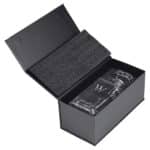 Custom gift box for groomsmen whiskey decanters