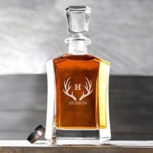 Personalized Perfect Pour 23oz. Glass Whiskey Decanter