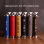 Pocket Passer groomsmen flask available leather colors