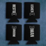 Set of Foam Can Holders for Men's Wedding Party