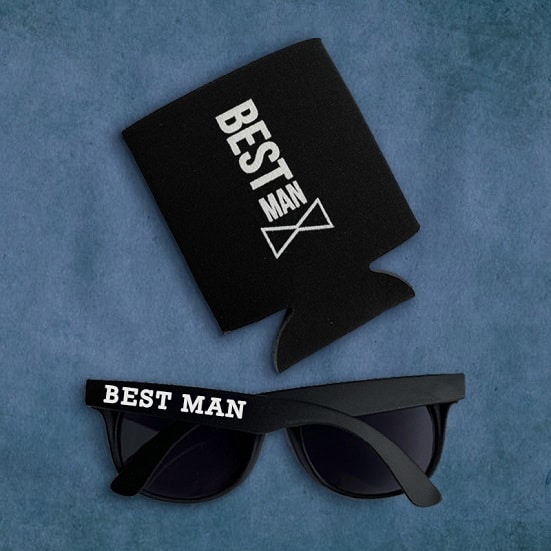 Sunglasses and Can Cooler Set for Best Man