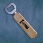 Groom Wooden Wedding Bottle Opener