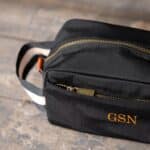 Black Nylon Dopp Kit – Closeup