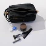 Black Nylon Dopp Kit – Open