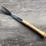 Personalized BBQ Grill Fork with Baseball Bat Handle