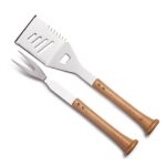 The 2pc. Baseball Bat Grilling Tool set is a great gift to engrave for your baseball loving groomsmen