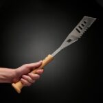 The grill tool is lightweight and easy to wield.