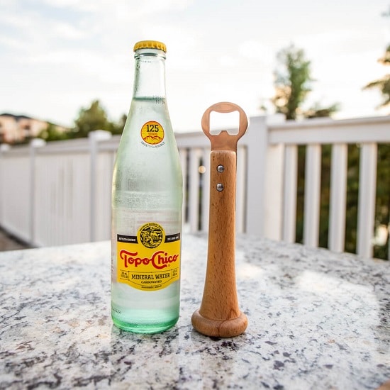 This unique baseball bat bottle opener is great for indoors and outdoors.