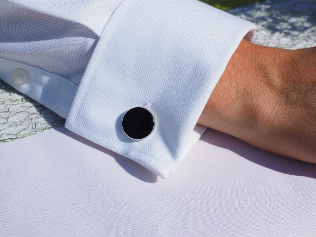 black cufflink