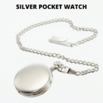 Men's silver pocket watch