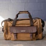 ONE NIGHTER Personalized Angola & Leather Travel Bag