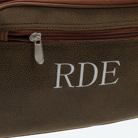 We'll embroider the recipient's initials on the One Nighter Bag for no extra cost.