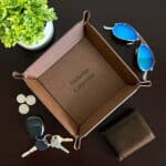 Brown Stash Tray on Dresser