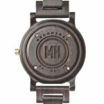 Custom Groomsmen Engraving on Ebony Black Wooden Watch