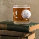 The Benshot golf ball rocks glass is a great groomsman gift idea for the golfers in your wedding party