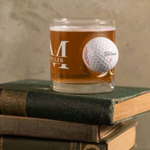 The Benshot golf ball rocks glass is a great groomsman gift idea for the golfers in your wedding party