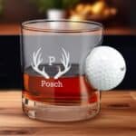Golf ball whiskey glasses for groomsmen gifts