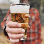 Loaded Lager Personalized 16oz. Pint Glass with Embedded Bullet