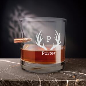 Personalized 11oz. Bullet Whiskey Lowball Glass
