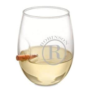 Personalized Bullet Stemless Wine Glass – 15oz.