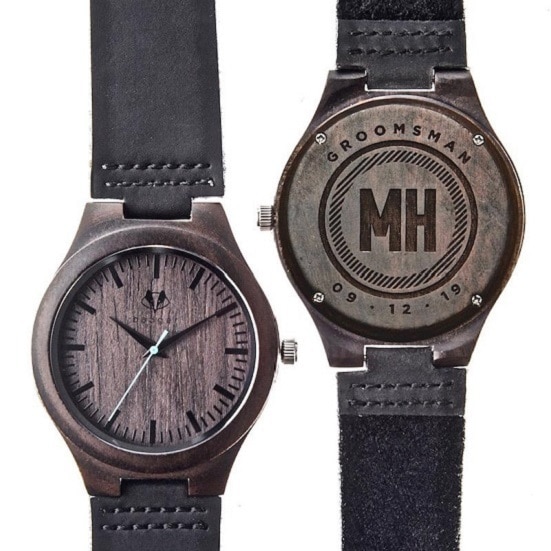 Men's Personalized Wooden Watch