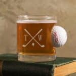 Provisional Pour Personalized 11oz. Rocks Glass with Embedded Titleist Golf Ball