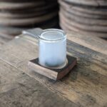The smokey effect comes directly from the bourbon barrel stave