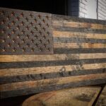This wooden American Flag will look awesome on the wall of your man cave, den or office